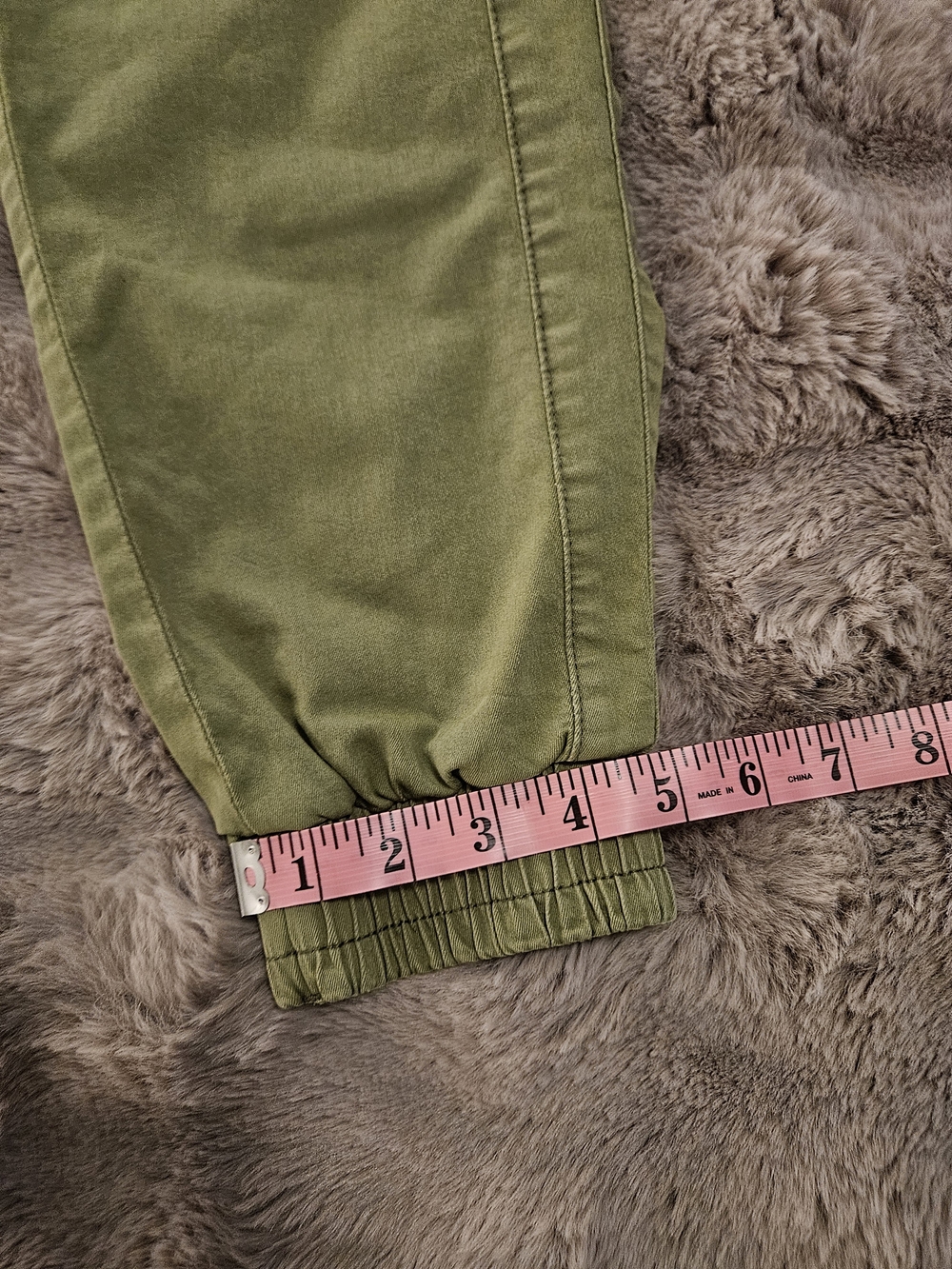 VIP Jeans Women's Olive Cargo Jogger Pants Size 13/31 Utility Stretch Y2K - Picture 8 of 8